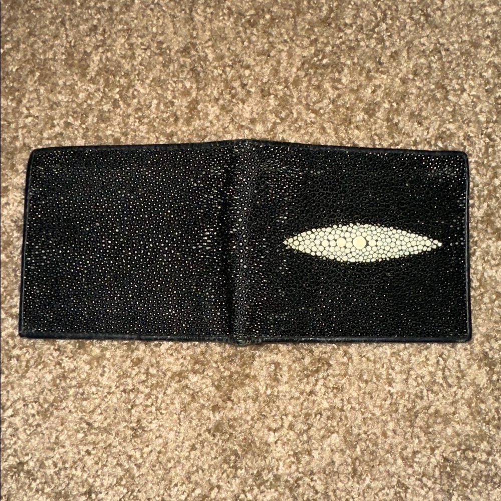 El General stingray skin men’s Black and Gray Western Boots with belt and wallet - Picture 10 of 13